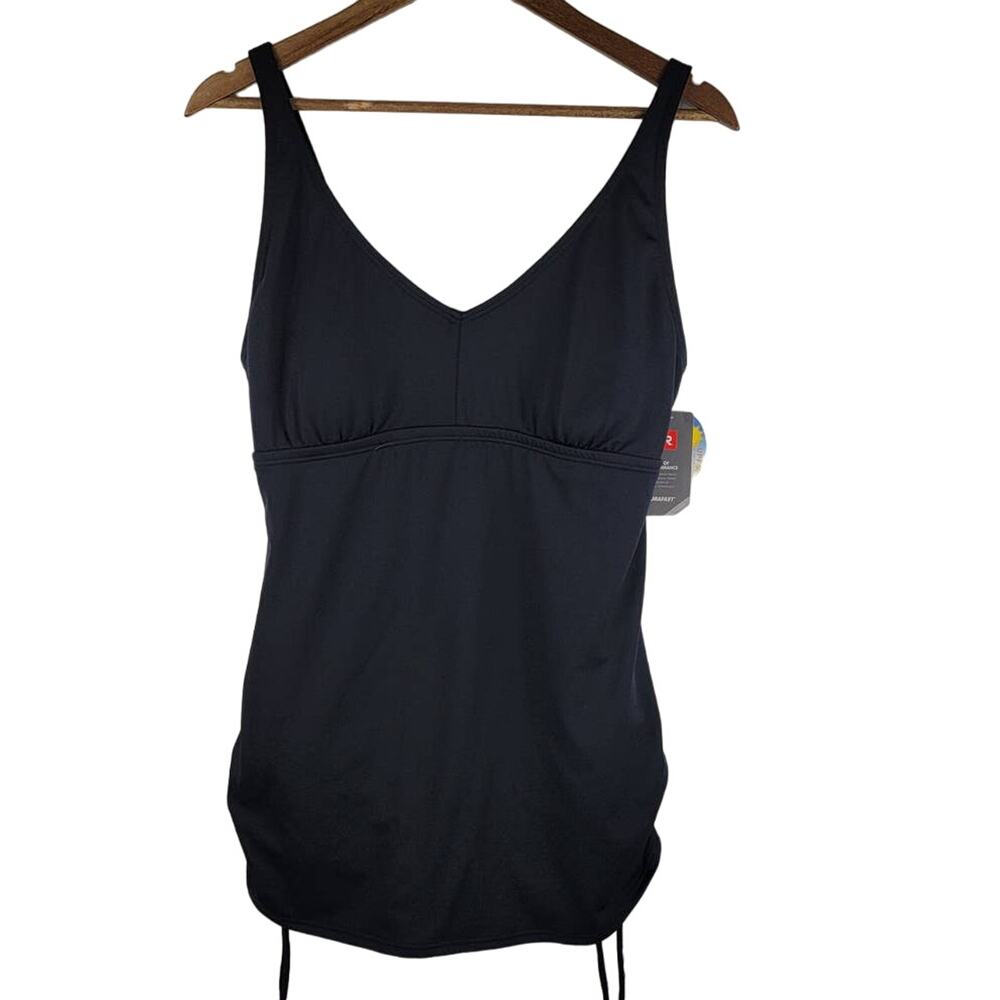 TYR One Piece Black Women's One Piece Summer Bathing Suit 16 NWT